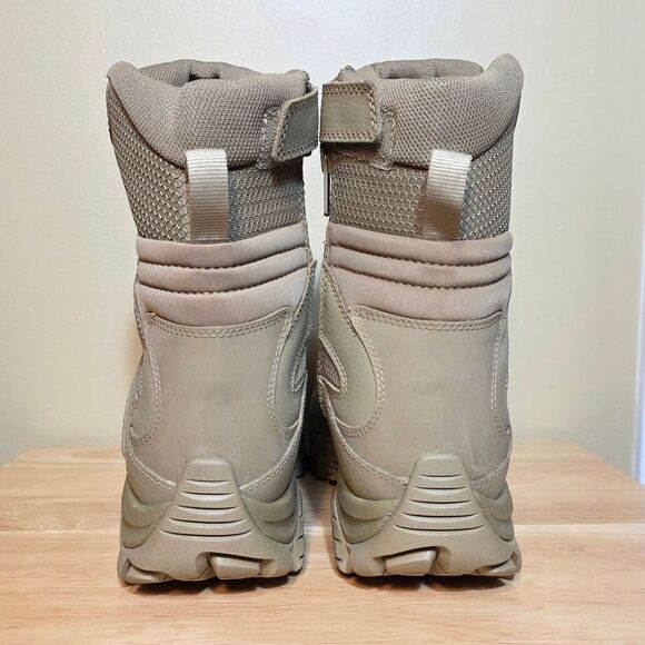 Merrell Moab 3 8" Tactical Waterproof Zip Boots Dark Coyote Tan J004107 Men's 10 - Picture 5 of 7
